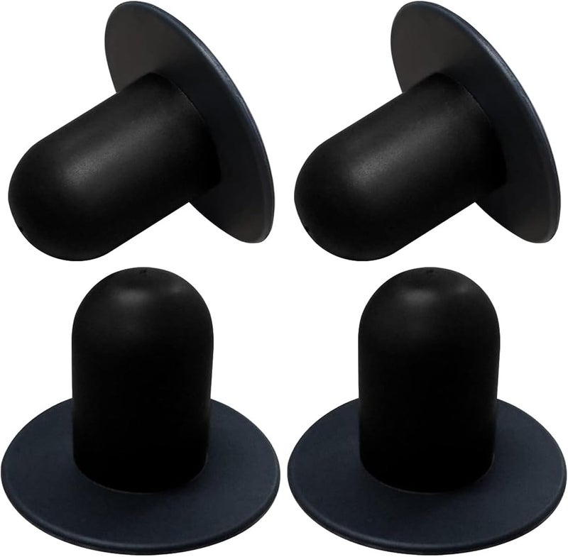Popbee 4 PCS Swimming Pool Pump Strainer Hole Plug Replacement for Bestway & Intex Pools Ground Swimming Plug Wall Plug Stopper (Black) - Image 1